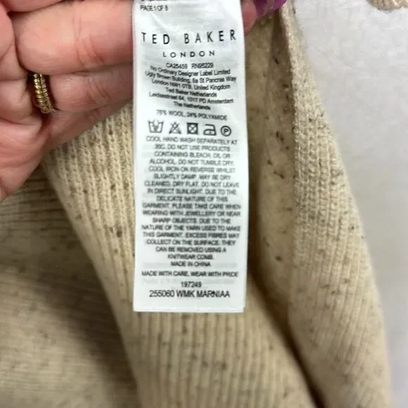 Ted Baker Marniaa Extreme Sleeve Sweater Dress - Picture 4 of 7